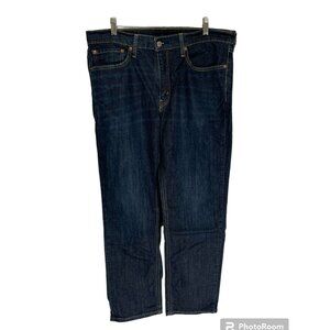Levis Jeans Mens 34X32 541 Dark Blue Athletic Straight American Denim